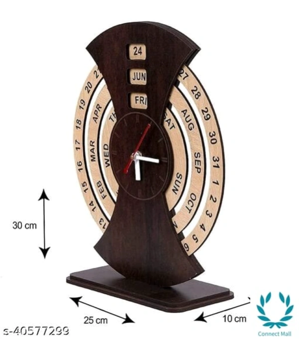 Classic calender Clocks - Wooden, Wall Clock, 1 piece